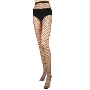 Women's fishnet tights sexy high waist fishnet tights elastic mesh hollowed-out